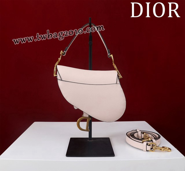 Dior专柜新款迪奥高仿原单长肩带大小号牛皮马鞍包手拎斜挎包 djfk1797